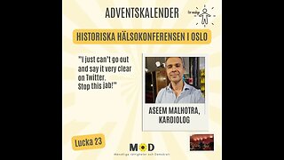 🧑 ⚕️Lucka 23 | Historiska hälsokonferensen i Oslo den 19 nov 2022