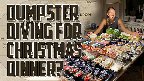 Merry Christmas! Woman dumpster-dives to cook Christmas dinner | Weird News With Cap