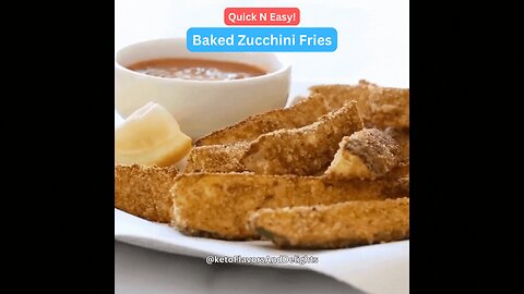 Keto Bake Zucchini Fries