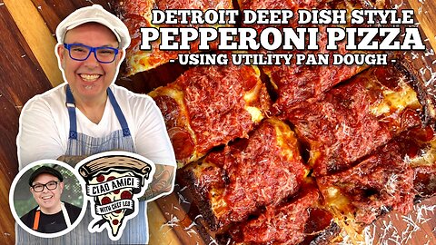 Detroit Deep Dish Style Pepperoni Pizza | Blackstone Griddles