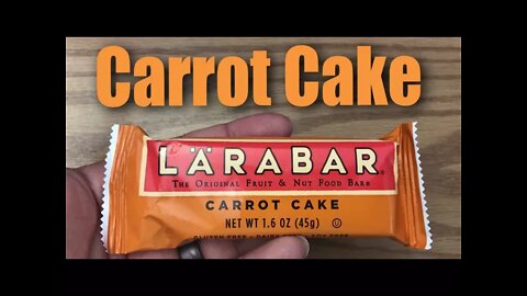 LARABAR Carrot Cake fruit and nut bar taste test