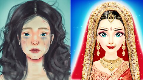Traditional INDIAN BRIDAL Makeup Animation