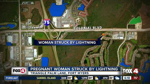 Police: Pregnant woman struck by lightning in Florida