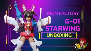 Iron Factory Starwing G-01 (Starscream mecha girl) unboxing