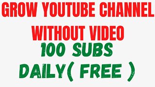 How to grow your YouTube channel from 0 to 1000 subscribers without videos (free method)