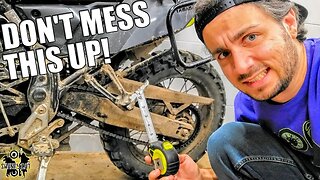 Avoid This Rookie Chain Slack Adjustment Mistake | Dual Sport Motorcycle Chain Slack Adjustment