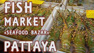 seafood market Pattaya Thailand 2020 covid