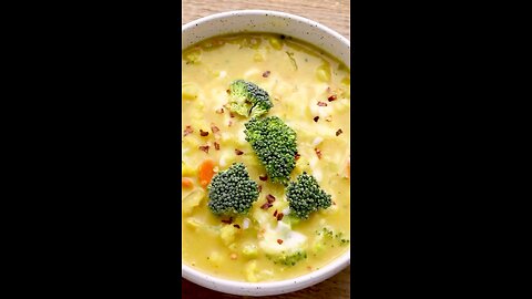 Dairy-Free Cauliflower Broccoli Soup 🍲 😋