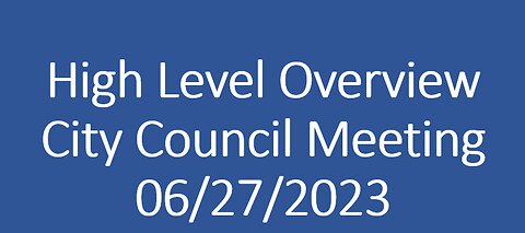 Blair City Council Meeting 06/27/2023