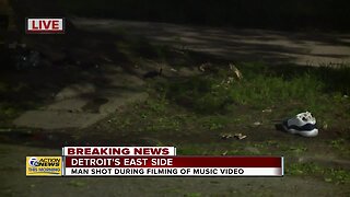 Double shooting during music video filming in Detroit