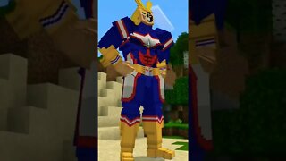 Boku no Hero Academia no universo do minecraft!!!!🤯🤯⛰️😱😱🔥 #viral #minecraft #shorts #anime