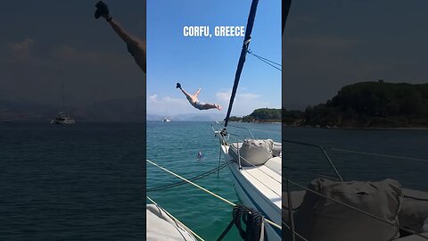 CORFU, GREECE #travelcouple #travelvlog #yacht #greece #boating #greekislands #travellife #greek