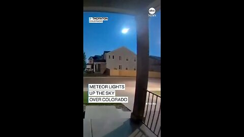 OUT OF THIS WORLD: Doorbell camera footage captures a meteor streaking across