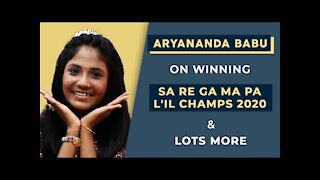 Aryananda Babu Interview On Winning Sa Re Ga Ma Pa Li&rsquo