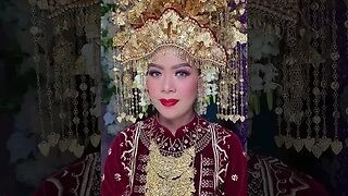 Pengantin Adat Palembang | Cantik dan Anggun Dengan busana Adat Sumatera Selatan #shorts #short