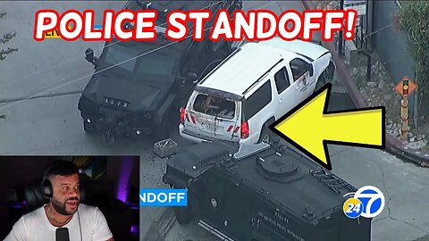 Police Stand Off ! SHOTS Fired, RAMMED POLICE CARS! #chase #california #policechase