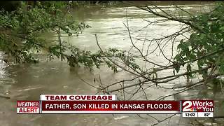 Oklahoma father, son killed in Kansas flooding