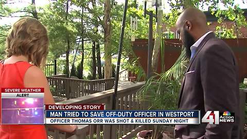 Man tried to save off-duty officer in Westport