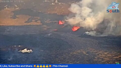 Live In Real Time Kīlauea Volcano, Hawaii (Halemaʻumaʻu crater). 15/09/2023.