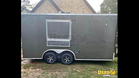 Well Equipped - 2021 - 8.5' x 16' Kitchen Food Concession Trailer for Sale in Texas!