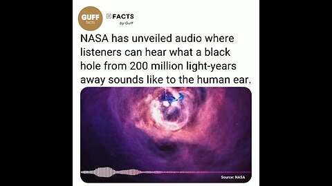 what a black hole from 200 million light-years away sounds like to the human ear.⁠