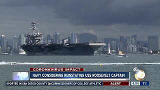 Navy considering reinstating USS Roosevelt Captain