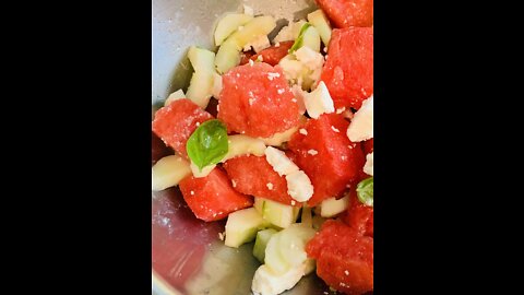 Watermelon Salad With Feta Cheese