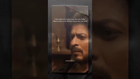 Ankhon Ko Kahan Ata Tha Rona Sahib by Shah Rukh Khan #music #love #arvindrkhaira #soulful #bpraak