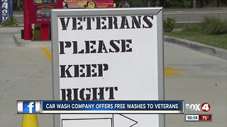 Fort Myers car wash honors veterans with free service