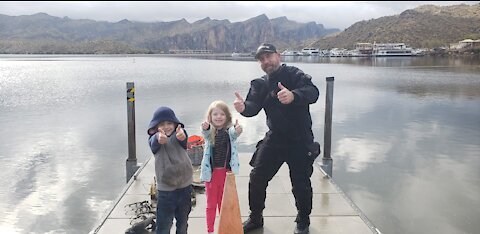 Saguaro Lake! Found 11 pairs of glasses, 1 kids fishing pole, fishing pole holder, android watch