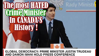 GLOBAL DEMOCRACY - HYPOCRITE AND CRIME MINISTER JUSTIN TURNIP SPEAKS