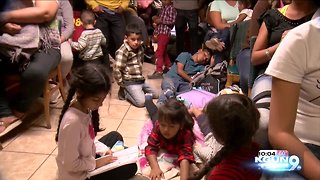 Migrant shelter in Nogales, Sonora is overflowed with people