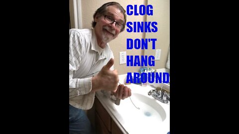 UNCLOG A SINK WITH A HANGER