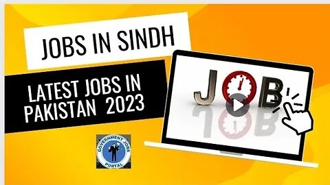Latest Jobs in Pakistan | Jobs in Sindh 2023 #governmentjobsportal