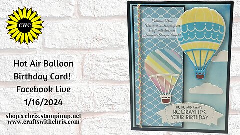 Hot Air Balloon Card Tutorial with Stampin' Up!'s Lighter Than Air Suite | DIY Card Making