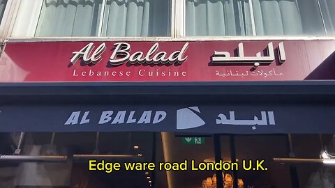 Al Balad Restaurant in London. U.K. really good food!