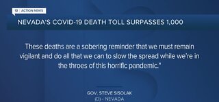 More than 1,000 people have died of COVID in NV