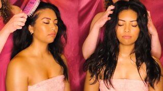 ASMR for Sleep & Relaxation 💕 Beautiful Hair Brushing & Scalp Massage, Soft Whispering w/ Corrina Rachel