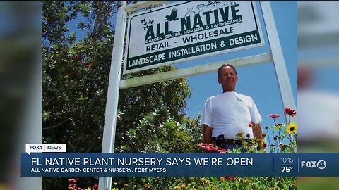 Florida Native Nursery has plants that require low maintenance