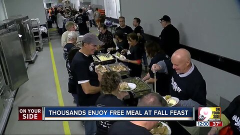 Thousands enjoy free meal at Fall Feast