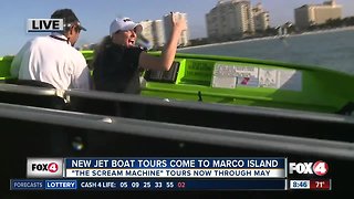 New Jet Boat Tour called 'The Scream Machine' comes to Marco Island - 8:30am live report