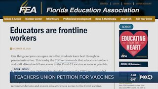 Teachers push for vaccination