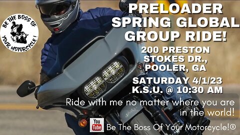 2nd Annual Global Group Ride! Let's Open The Riding Season Together!