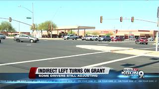 Drivers still adjusting to new indirect left turns on Grant Road