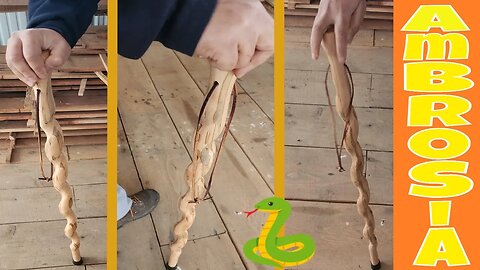How to Make a Barley Twist Cane Out of ambrosia Maple Satisfying to watch