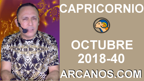 HOROSCOPO CAPRICORNIO-Semana 2018-40-Del 30 de septiembre al 6 de octubre de 2018-ARCANOS.COM