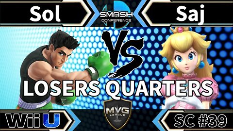 MVG|Sol (Little Mac) vs. Saj (Peach) - SSB4 Losers Quarters - Smash Conference 39