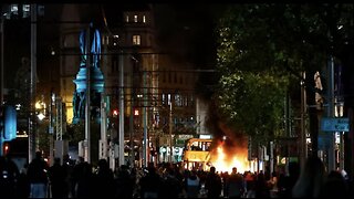 Anti Immigrant Protest in Dublin after A Knife attack by radical muslim