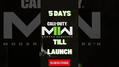5 DAYS TILL MWII LAUNCH | #shorts