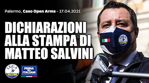 🔴 Processo a Salvini, dichiarazioni stampa (Palermo, 17/04/2021).